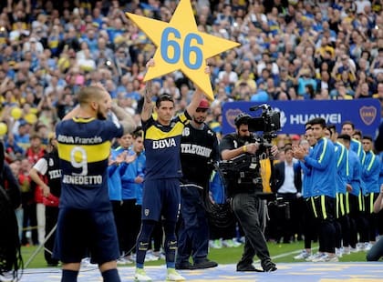 A poco de asumir Tapia, Boca ganó la temporada 2016/17, un torneo de 30 equipos, todos contra todos y con un solo campeón