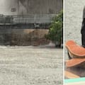 Navegaban en medio de las inundaciones y creyeron que habían rescatado un perro, pero la realidad los sorprendió