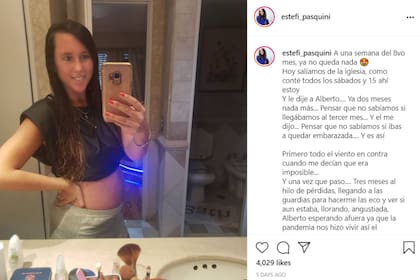 A punto de entrar en el octavo mes, Estefanía Pasquini contó cómo fueron los primeros meses de embarazo