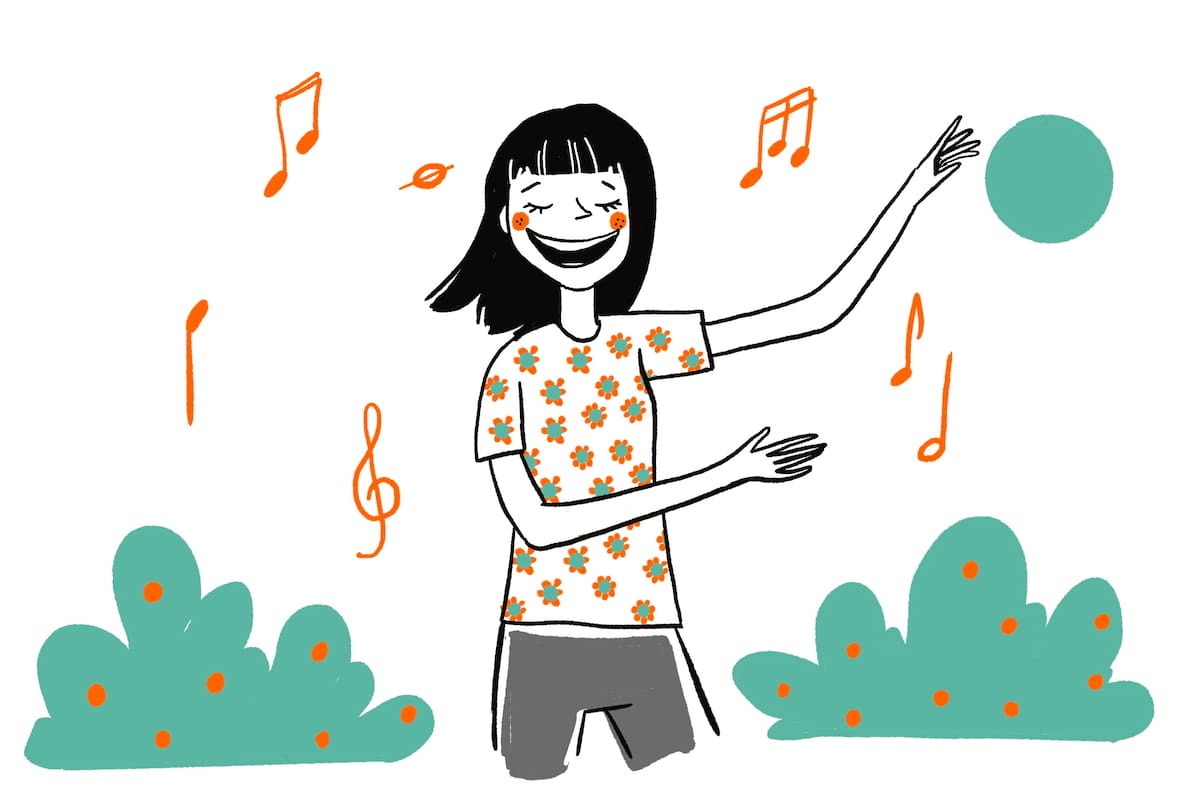 A Sabrina le encanta cantar y la describen como “alegre y entusiasta”