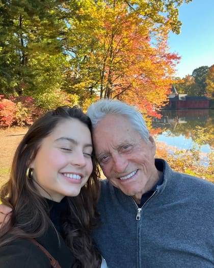 A sus 21 años, la joven se encuentra estudiante Cine y Relaciones Internacionales en la universidad (Captura: Instagram: @michaelkirkdouglas)