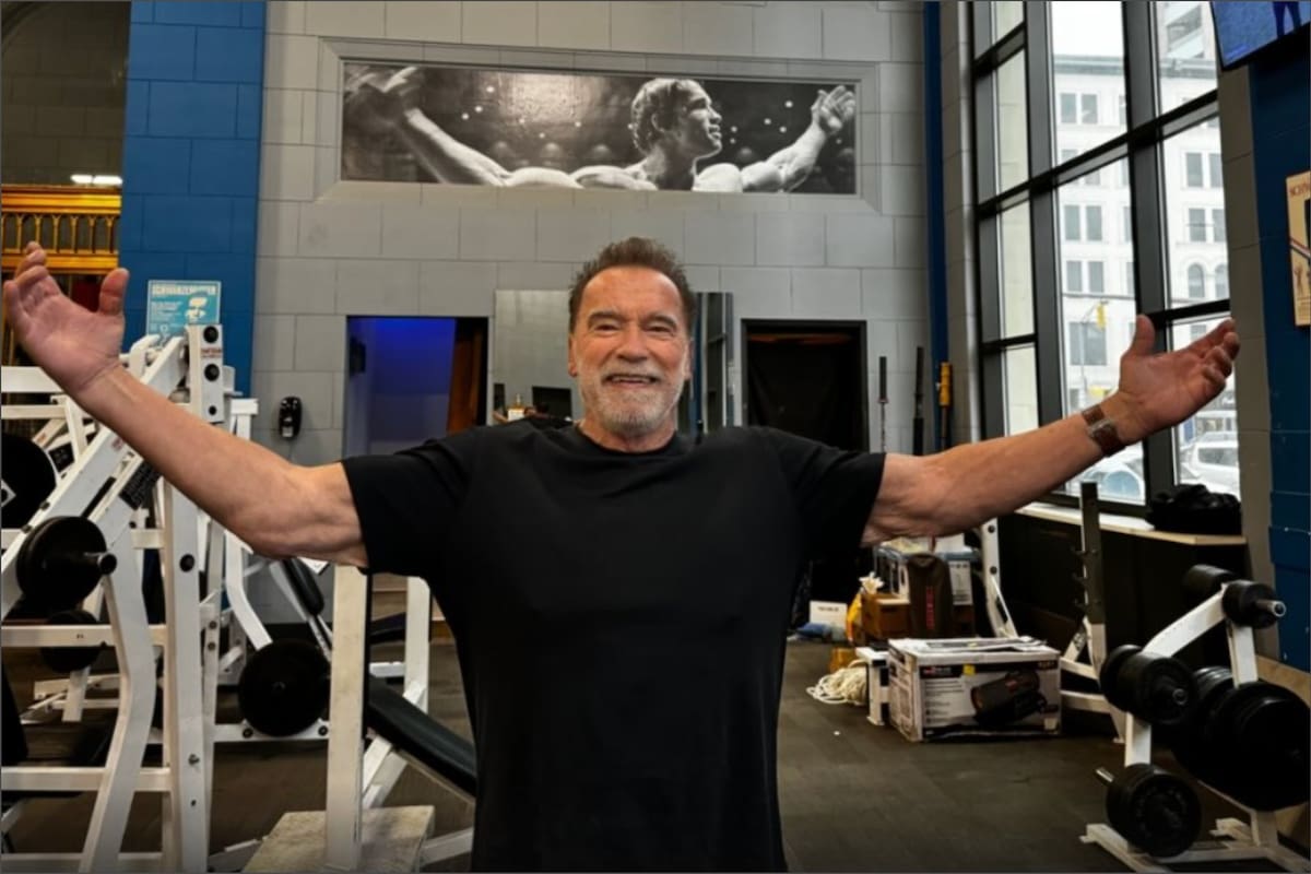 A sus 79 años, Arnold Schwarzenegger continúa con su entrenamiento en el gimnasio y compartió una rutina de ejercicio de treinta minutos