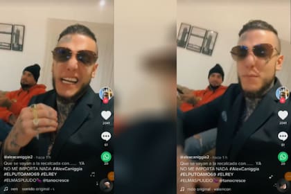 A través de su cuenta de TikToK, Alex Caniggia compartió un polémico video