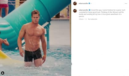 A través de sus redes sociales, el actor Adam Sandler le dedicó un mensaje a Alec Musser