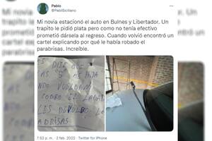A través de Twitter, el novio de la protagonista contó lo sucedido