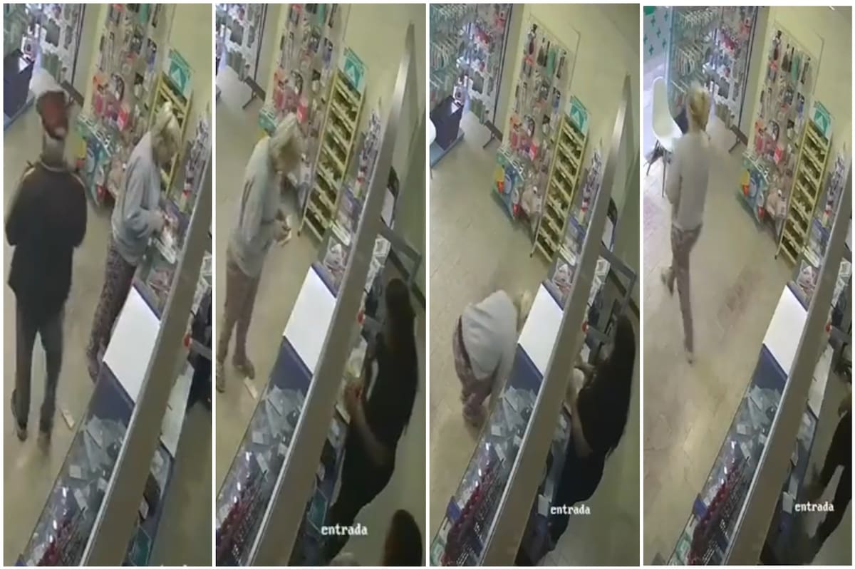 A un anciano de La Plata se le cayeron $73 mil en una farmacia, una mujer lo vio y se llevó todo
