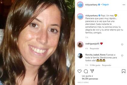 A un mes de su muerte, Ricky Sarkany recordó a su hija