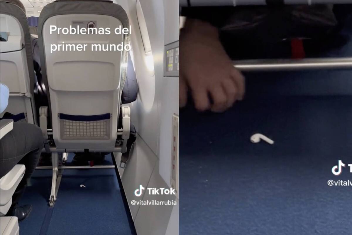 A un pasajero se le cayó un auricular durante un vuelo y no hizo mucho por recuperarlo