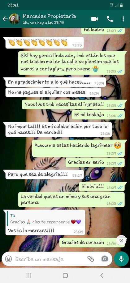 A una enfermera no le cobran el alquiler para agradecerle su trabajo
