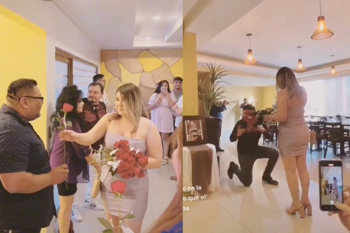 A una tiktoker le pidieron matrimonio de la manera más especial que alguien pudiera imaginar; puso a llorar a todo el Internet