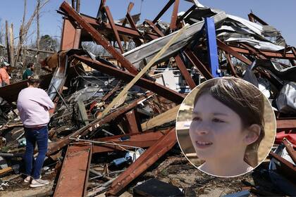 Aaleigha Contreras salvó a su familia de ser arrasados por un tornado