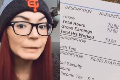 Aaliyah Cortéz, se hizo viral tras obtener un pago de 9,20 dólares por haber trabajado 70 horas (Foto: TikTok(@f.aa.ded)