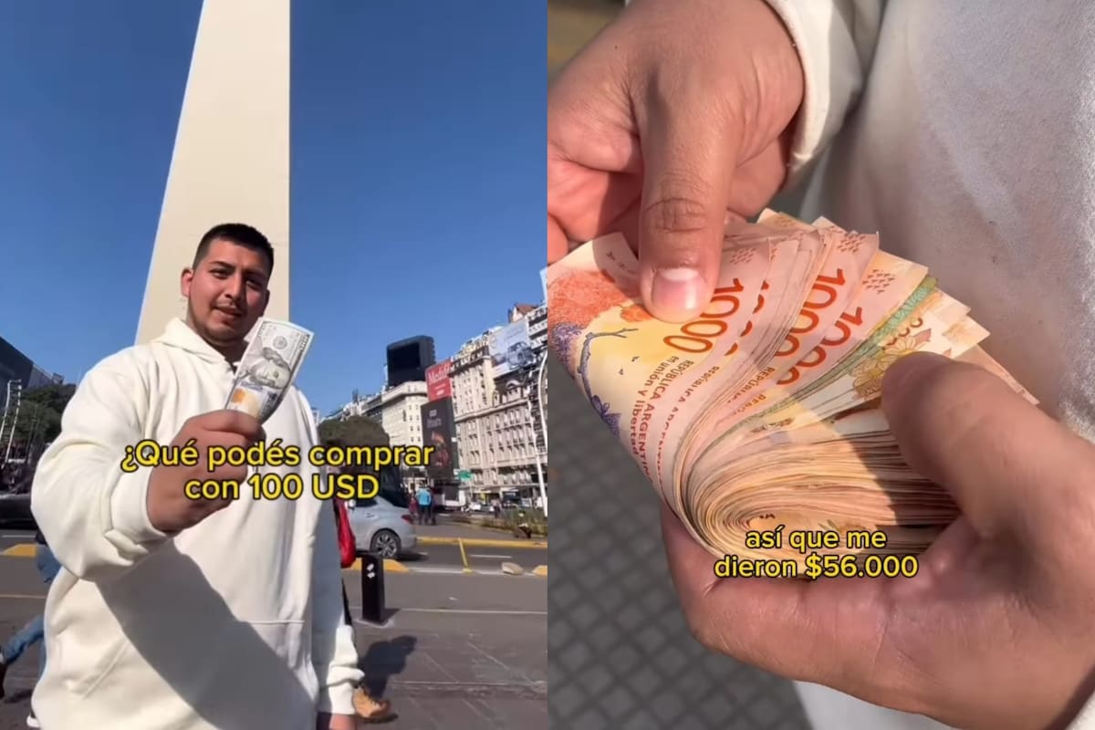 Aaron Alderetes es un emprendedor que mostró lo que consiguió con 100 dólares en Avenida Avellaneda y se volvió viral en Instagram