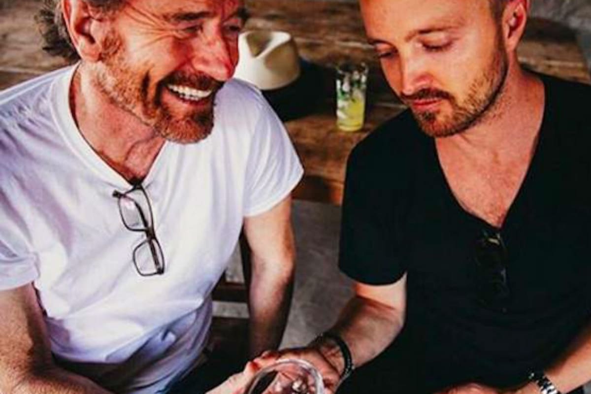 Aaron Paul y Bryan Cranston presentaron su flamante emprendimiento en las redes