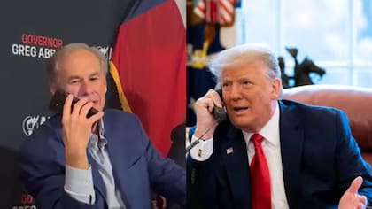 Abbott y Trump mantuvieron una llamada en vivo en medio de la campaña electoral del mandatario estatal