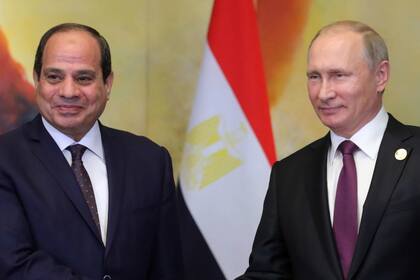 Abdelfatá al Sisi y Vladimir Putin