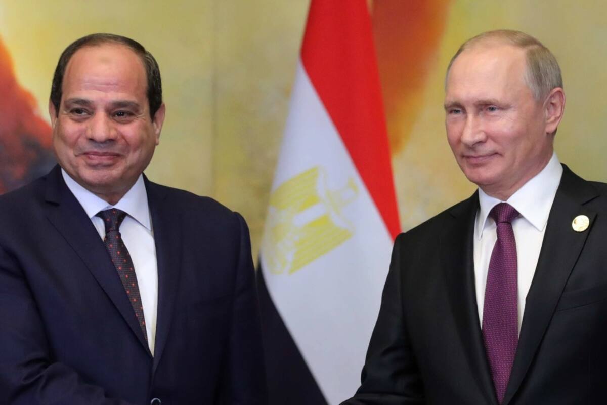 Abdelfatá al Sisi y Vladimir Putin.