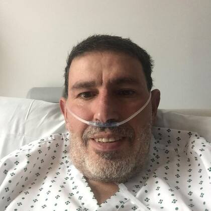 Abderrahmane Fadil, mientras se recuperaba.