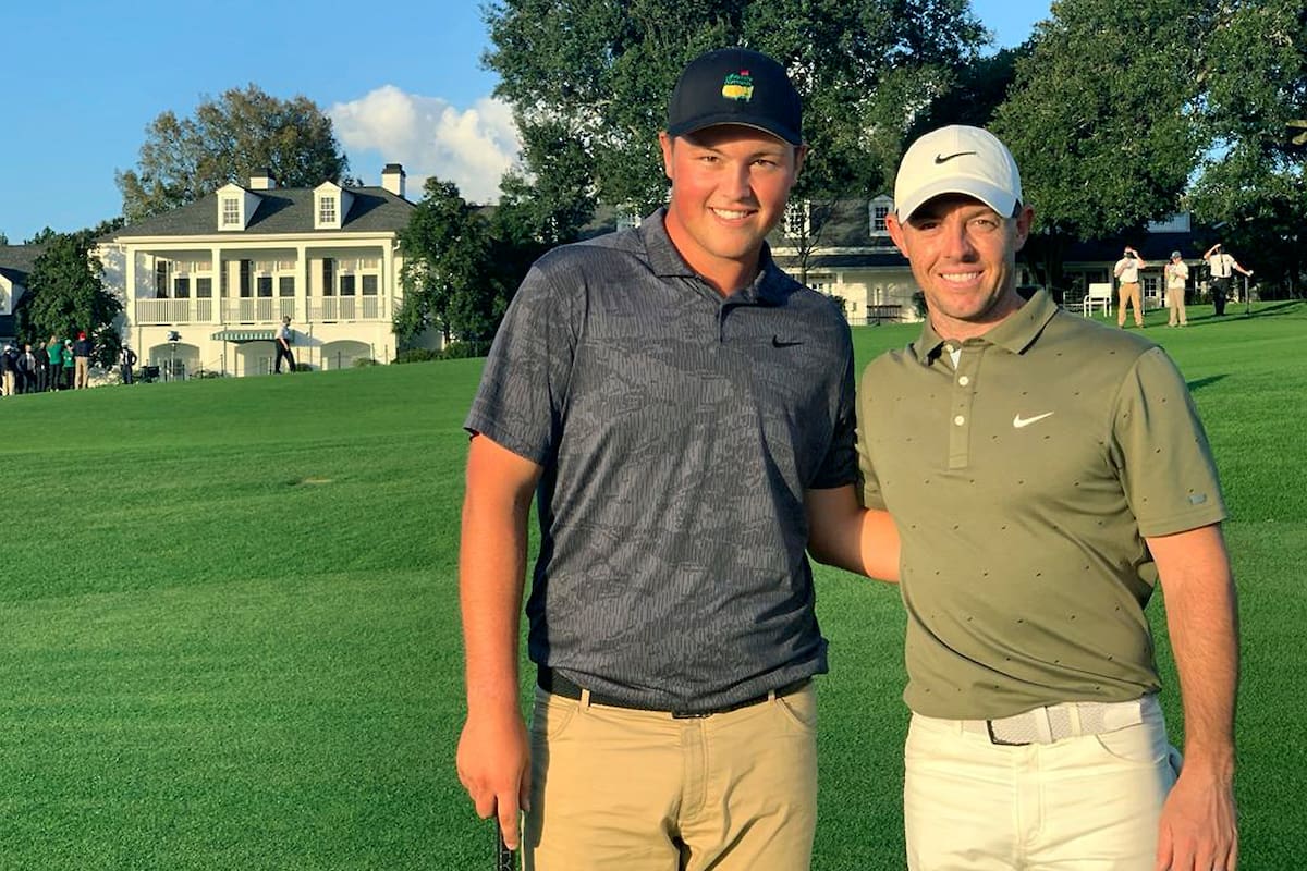 Abel Gallegos y Rory McIlroy.