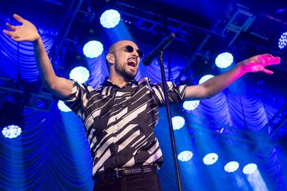 Abel Pintos, anoche en Obras