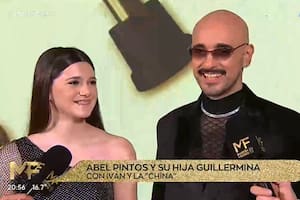 Abel Pintos asistió a los Martín Fierro 2024 junto a su hija mayor Guillermina