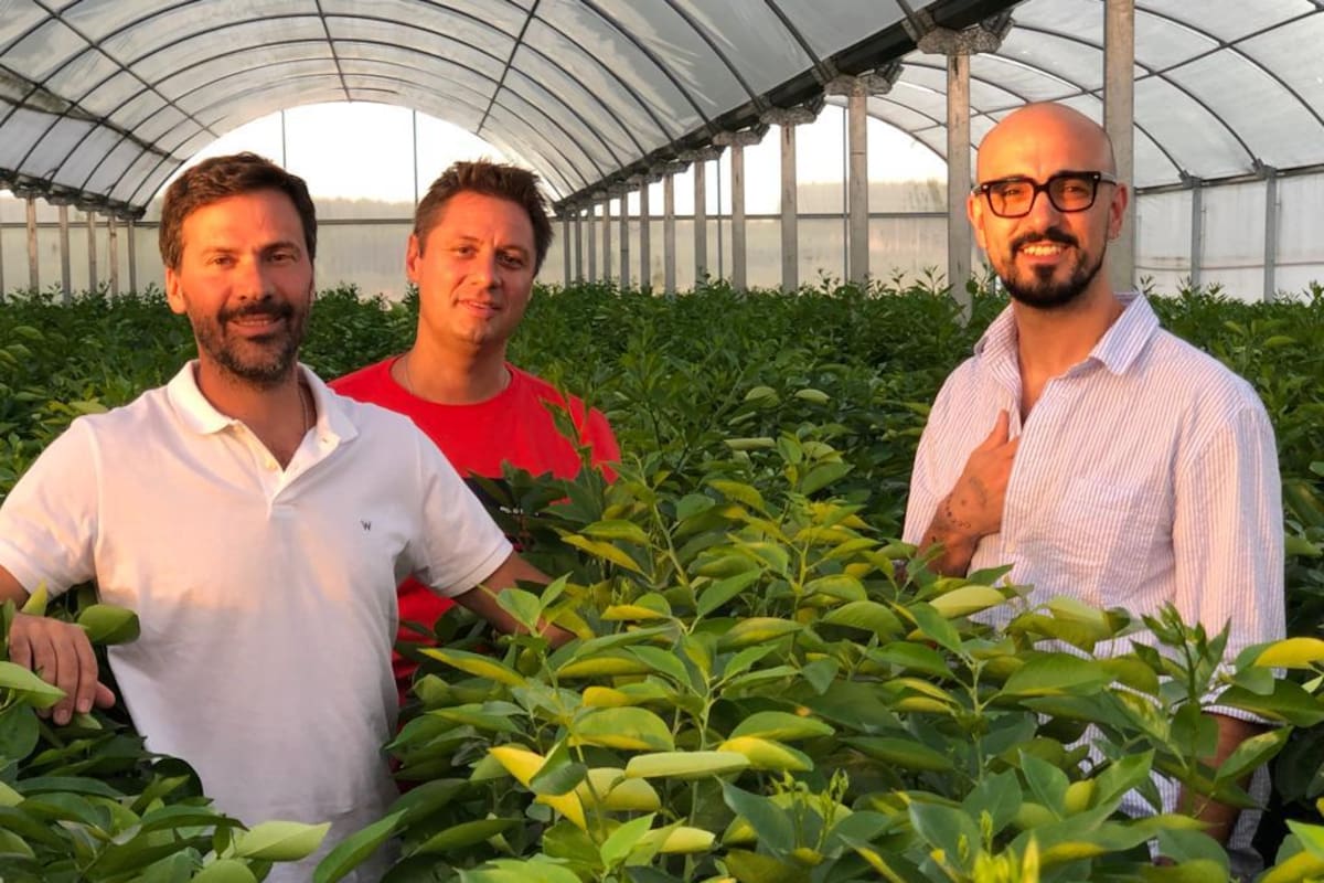 Abel Pintos recorriendo el vivero Santa María