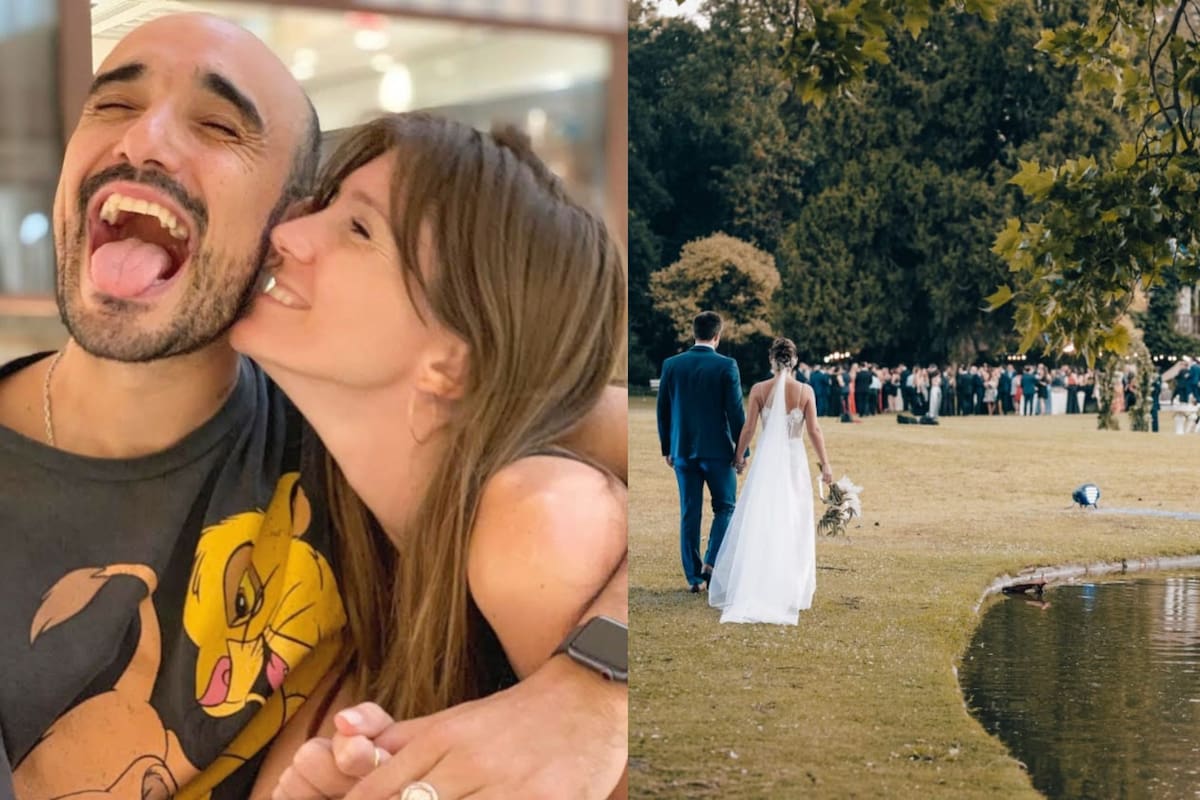 Abel Pintos y Mora Calabrese eligieron la Estancia Villa María, en Máximo Paz, para celebrar su casamiento