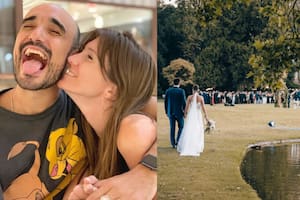 Abel Pintos y Mora Calabrese eligieron la Estancia Villa María, en Máximo Paz, para celebrar su casamiento