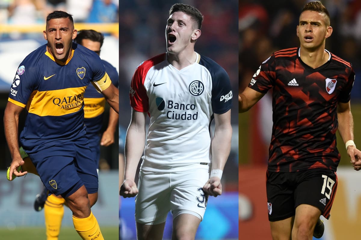 Abila, Gaich y Borré, tres de los artilleros que se destacan en la Superliga