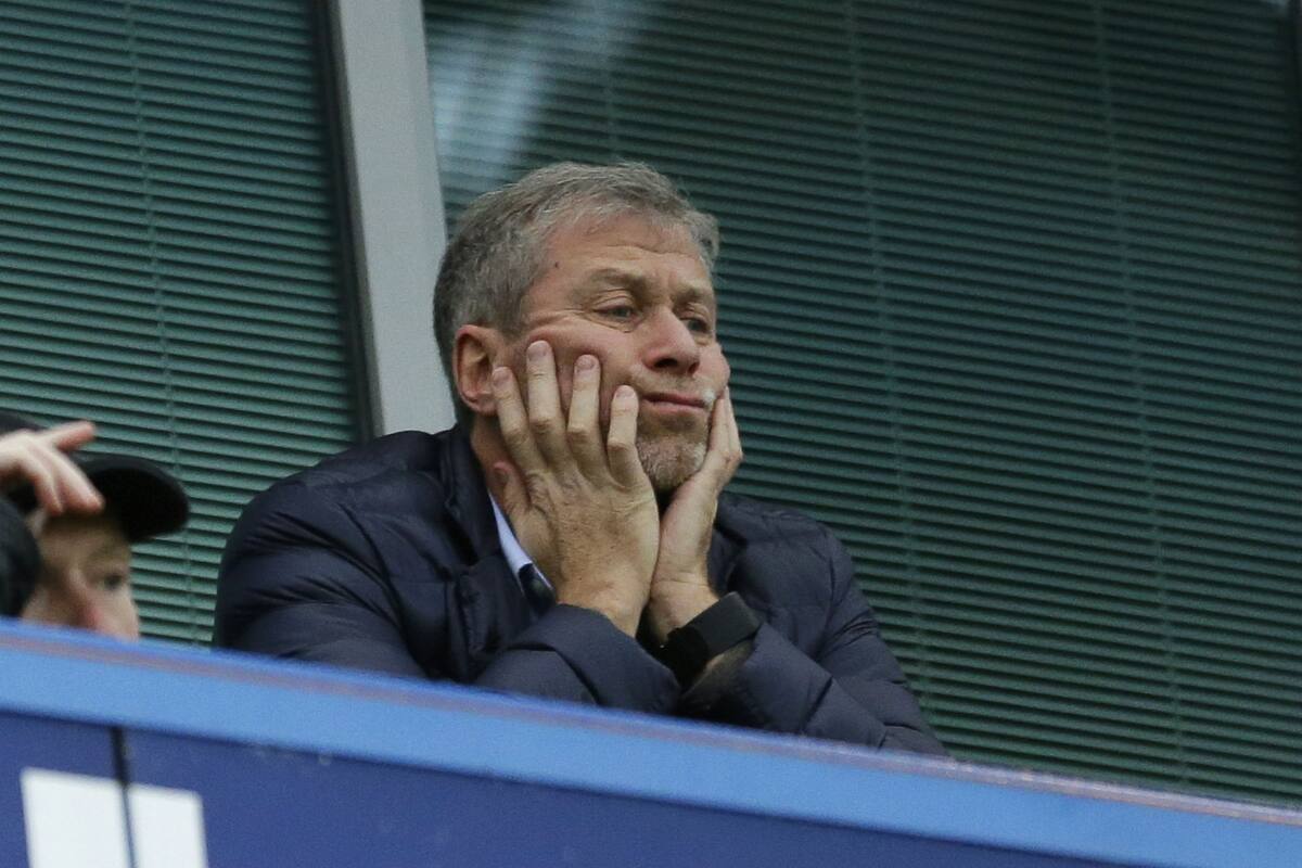Abramovich, en la cancha del Chelsea