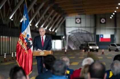 Sebastián Piñera, en la inauguración