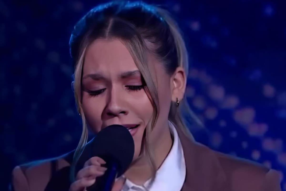 Abril Robledo, durante su participación en La Voz Argentina