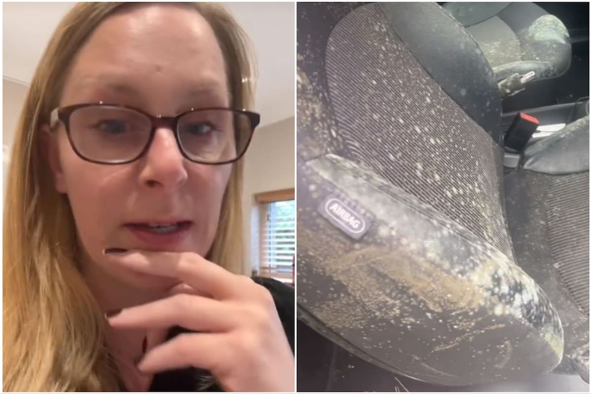 Abrió la puerta de su auto y lo encontró cubierto de lo que menos imaginaba