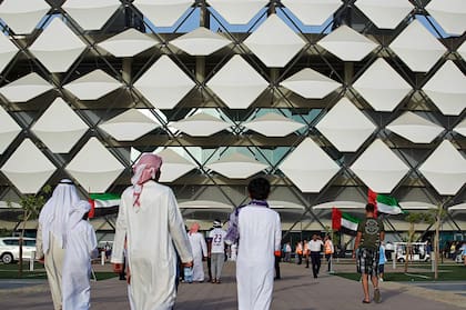 Una postal del exterior del Estadio de Al Ain, donde se jugará uno de los partidos del Mundial de Clubes