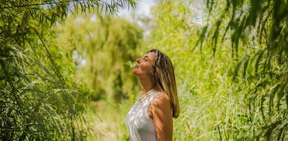 "Acá el verde es más verde", dice la coach corporal Marilina Mordeglia