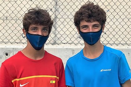 Toni y Joan Nadal, los hijos de Toni Nadal (tío y formador de Rafa), de 17 y 16 años: siguiendo la tradición, lograron el primer triunfo profesional de sus jóvenes carreras.