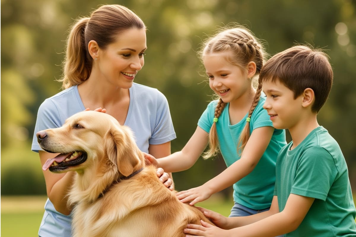 Acariciar a un perro debe hacerse de forma adecuada (Foto: IA)