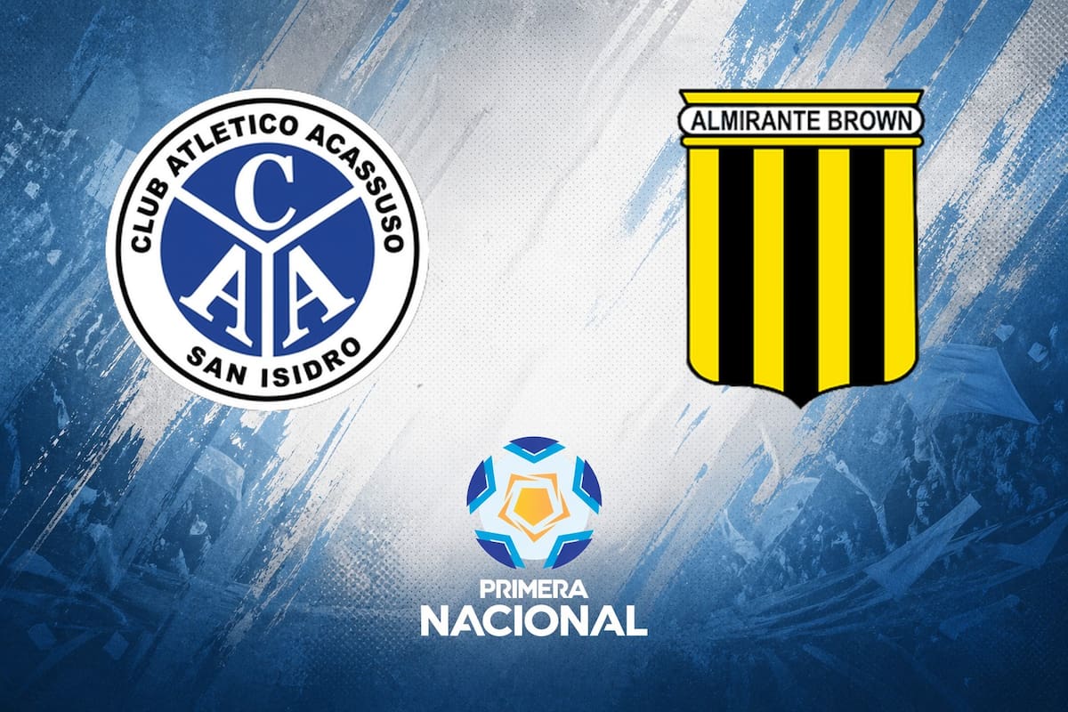 Acassuso vs. Almirante Brown, por una nueva jornada de la Primera Nacional del fútbol argentino