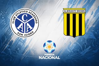 Acassuso vs. Almirante Brown, por la Primera Nacional 2026: día, hora y cómo ver online
