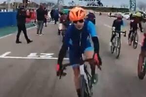 Accidente en el Mendocino de ciclismo, una ciclista atropelló a una periodista