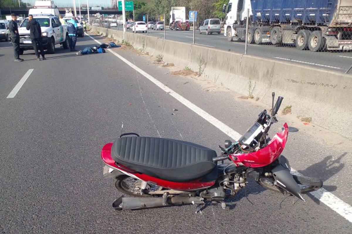 Accidente en la autopista Riccheri