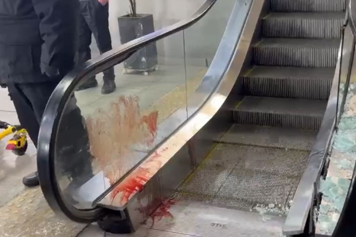 Accidente en la estación Saenz del Belgrano Sur