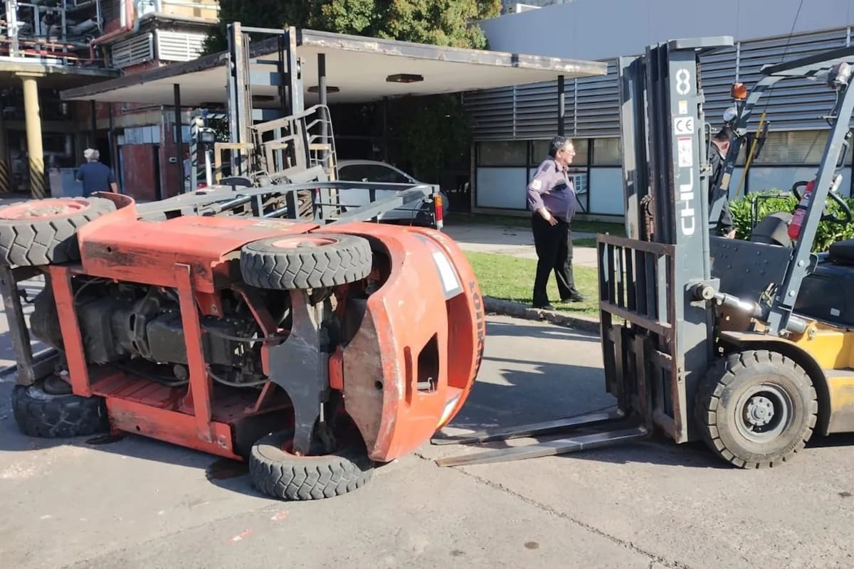 Accidente laboral en La Plata
