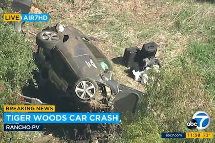 El accidente de Tiger Woods, en 2021