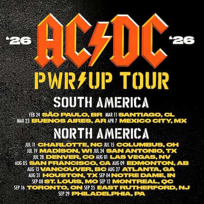 AC/DC anunció su gira en sus redes sociales