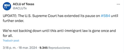 ACLU reacciona a la decisión