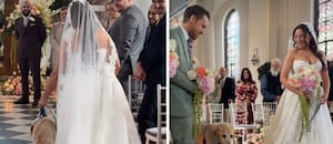 Billy acompañó y entregó a su dueña en el altar cuatro días antes de despedirse para siempre