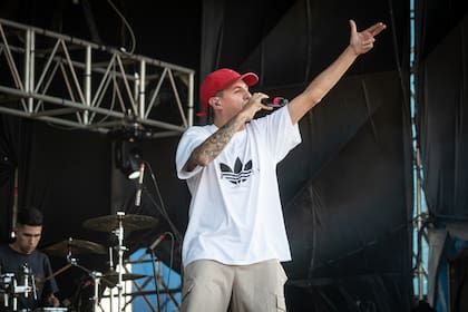 Acru, durante su participación de este año en Cosquín Rock