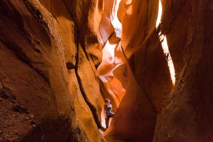ACSIBI. SECLANTÁS. SALTA. on cuevas asombrosas con unos pliegues rojos de formas muy raras, a las que se accede por el lecho de un río seco, a unos 15 km de Seclantás. Se trata de un desvío –de jornada completa– para quienes hacen los Valles Calchaquíes