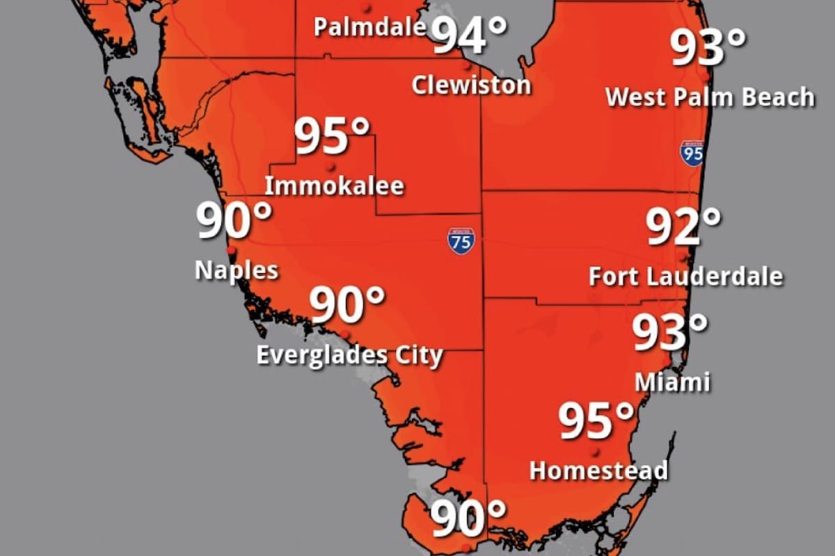Activan alerta por las altas temperaturas en el sur de Florida